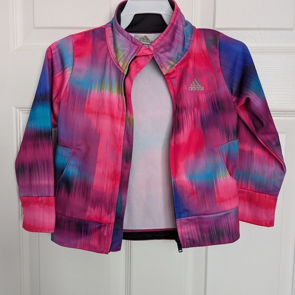 Adidas Girls (Size 2T) Track Zip-Up Jacket & Skort (Skirt/Shorts) - Picture 5 of 12